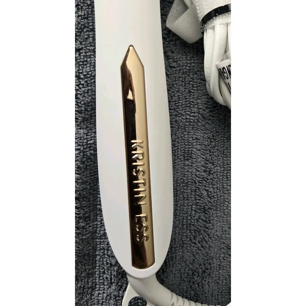Kristin Ess Hair 3-In-One Flat Iron 1.25 Inch Hair Straightener White